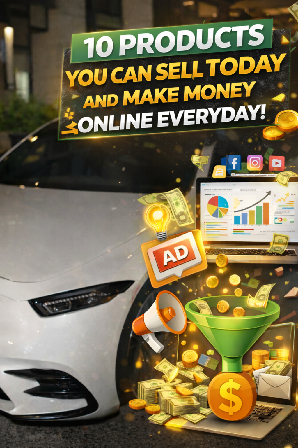 4/5-1 Bundle Deal  +Make Money Online Guide +Proven Products Guide  + How To Run Ads Guide  + Make Sales Organically Guide